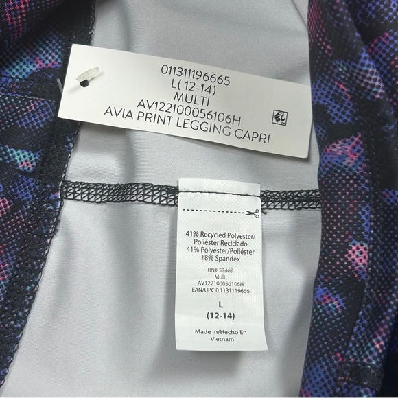 Avia Vibrant Blue and Purple Leggings - Picture 9 of 10